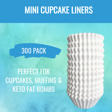 Load image into Gallery viewer, White Mini Cupcake Liners - 300-Pack - KPKitchen